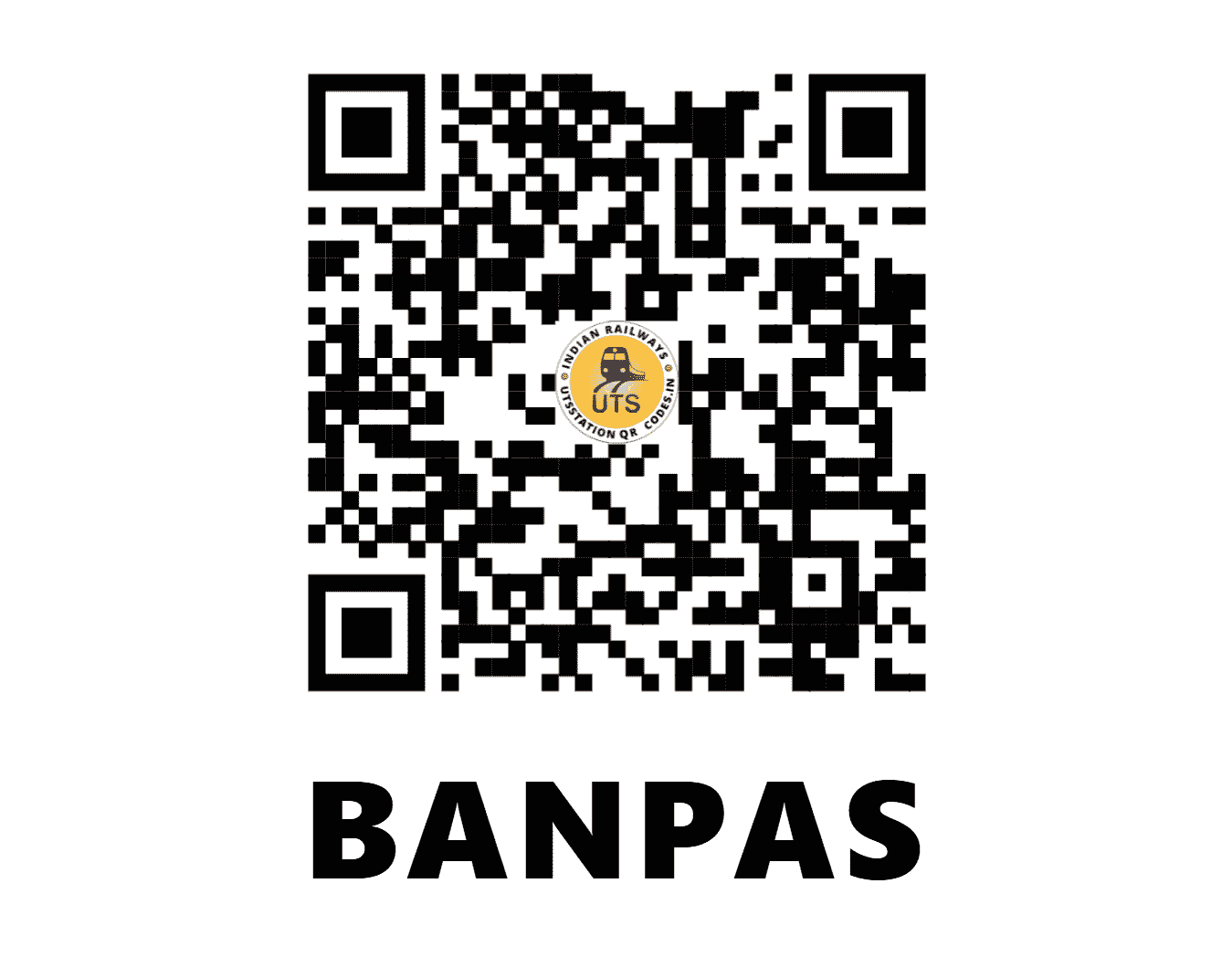 UTS QR Code for BANPAS - BPS (ER - WEST BENGAL)